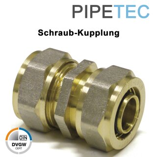 PIPETEC Schraubfitting-Kupplung
