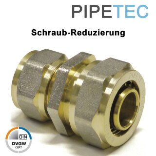 PIPETEC Schraubfitting-Reduzierung