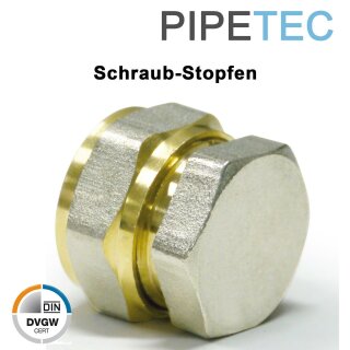 PIPETEC Schraubfitting-Stopfen