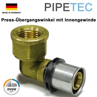 Press-Übergangswinkel mit Innengewinde