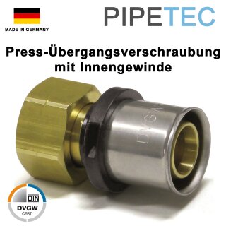 Press-Übergangsverschraubung mit Innengewinde