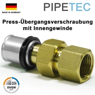 Press-Übergangsverschraubung mit Innengewinde