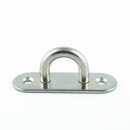 Augplatte lang 20 x 60 mm - Edelstahl A2 - gestanzt und geschweisst