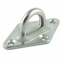 Augplatte Raute 50 x 80 mm - Edelstahl A2 - gestanzt und...