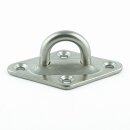 Augplatte Raute 50 x 80 mm - Edelstahl A2 - gestanzt und geschweisst