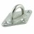 Augplatte Raute 50 x 80 mm - Edelstahl A2 - gestanzt und geschweisst