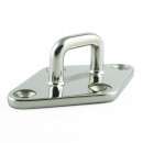 Augplatte Raute 50 x 80 mm - Edelstahl A4 - Feinguss poliert