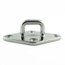 Augplatte Raute 50 x 80 mm - Edelstahl A4 - Feinguss poliert