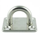 Augplatte rechteckig 30 x 35 mm - Edelstahl A2 - gestanzt und geschweisst