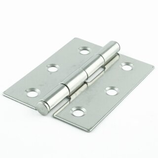 Scharnier 60 x 50 x 0,8 mm, Edelstahl A2
