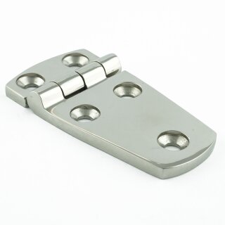 Scharnier 76 x 38 x 4,5 mm Feinguss poliert, Edestahl AISI 316 / A4