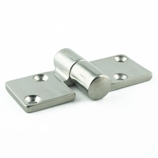 Scharnier 92 x 36 x 5 mm, Recht, Feinguss poliert, Edestahl AISI 316 / A4