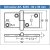 Scharnier 92 x 36 x 5 mm, Links, Feinguss poliert, Edestahl AISI 316 / A4