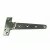 T-Scharnier 195 x 98 x 5 mm Feinguss poliert, Edestahl AISI 316 / A4