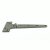 T-Scharnier 195 x 98 x 5 mm Feinguss poliert, Edestahl AISI 316 / A4