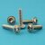 Linsenkopfschrauben M6 X 35/35 mit Flansch und Innensechsrund (TORX) ISO 7380 Vollgewinde, Edelstahl A4