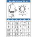 Sechskantmuttern M6 niedr. Form, selbstsichernd,...