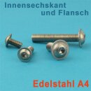 Linsenkopfschrauben mit Flansch ISO 7380, Innensechskant,...