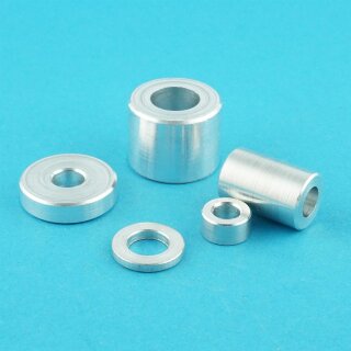 M6 Distanzhülse 6,6x15x20 (DI x DA x L) Alu