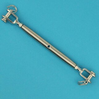 Wantenspanner M10 Gabel/Gabel geschweißt, geschlossen, Edelstahl A4
