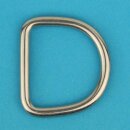 D-Ring 6 X 40 geschweißt, poliert, Edelstahl A4