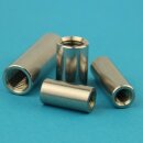 Gewindemuffen M10 X 40 (D=13) rund, Edelstahl A2