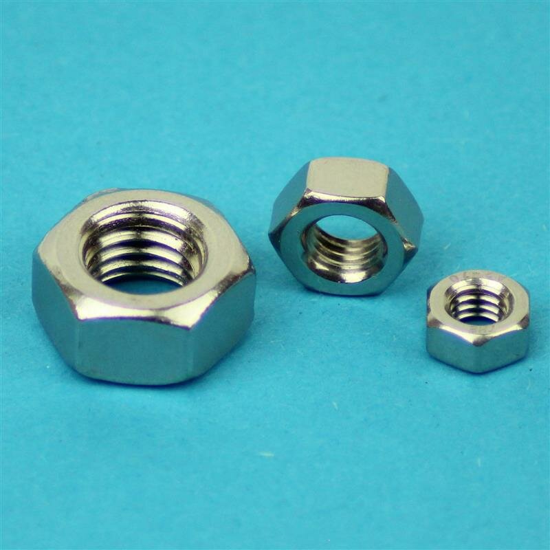 Sechskantmuttern 5 mm DIN 934 M 5 Edelstahl A2 10 Stk.