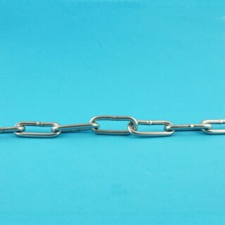 Kette langgliedrig Edelstahl A4 DIN763