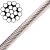 3,0 mm Drahtseil 1x19 hart, Edelstahl A4
