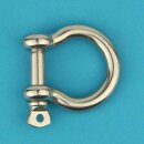 Schäkel geschweift D=4 ähnlich DIN 82101, Edelstahl A4