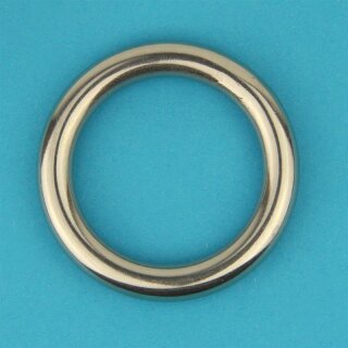 Edelstahl Ring – Geschweißt & Poliert (AISI316/A4, Ø6 Mm, Höhe 30 Mm)