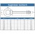 Augbolzen mit metrischem Gewinde, Edelstahl A4