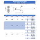 Blindniet 4,0 X 6 mm mit Flachkopf DIN 7337 Edelstahl A2