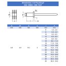 Blindniet 4,0 X 6 mm mit Flachkopf DIN 7337 Edelstahl A2