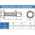 Bohrschrauben 6,3 X 45 mit Sechskantkopf und Bund, Form K DIN 7504 Edelstahl A2