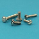 Flachkopfschrauben M4 X 25 mit Schlitz DIN 85 Edelstahl A2
