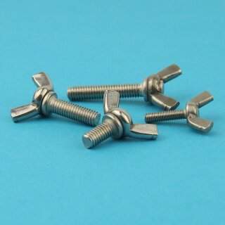 Flügelschrauben M  4 X 16  DIN 316 Edelstahl A2, amerikanische Form