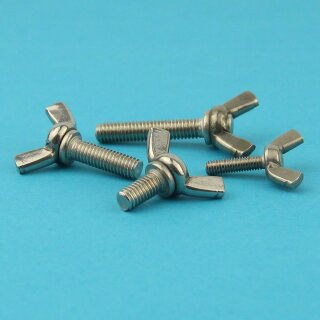 Flügelschrauben M  4 X 40  DIN 316 Edelstahl A2, amerikanische Form