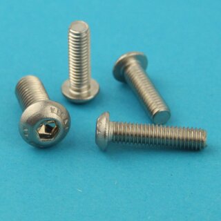 Linsenschrauben mit Innensechskant ISO 7380 M10 x 18 Edelstahl A2