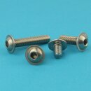Linsenschrauben mit Innensechskant und Flansch ISO 7380 M6 x 30 Edelstahl A2