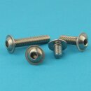 Linsenschrauben mit Innensechskant und Flansch ISO 7380 M10 x 120 Edelstahl A2