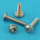 Linsenschrauben mit Innensechsrund (TX) und Flansch ISO 7380 M8 x 55 Edelstahl A2