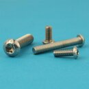 Linsenschrauben mit Innensechsrund (TX) ISO 7380 M6 x 75 Edelstahl A2