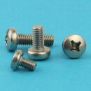 Linsenschrauben M5 X 10 mit Kreuzschlitz "H" DIN 7985 Edelstahl A2