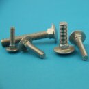 Schlossschrauben M6 X 30/30 DIN 603 Edelstahl A2
