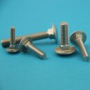 Schlossschrauben M10 X 45/45 DIN 603 Edelstahl A2