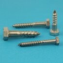 Sechskant Holzschrauben M6 X 50 DIN 571 Edelstahl A2