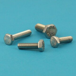Sechskantschrauben M5 X 6 DIN 933 Edelstahl A2