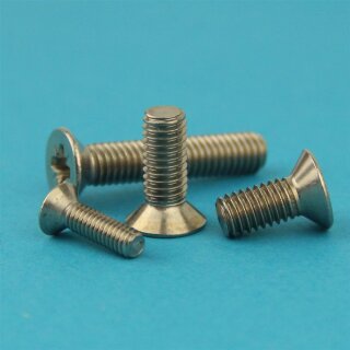25 Vis à Tête Fraisée Cruciforme M1.6 X 6 Mm En Inox A2 – Lot De 25
