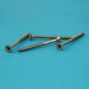 Spanplattenschrauben 5 X 80/50 Kreuzschlitz POZI "Z" (Teilgewinde), Senkkopf, Edelstahl A2